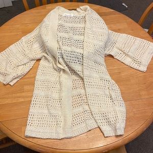 Anthropologie Crochet Duster